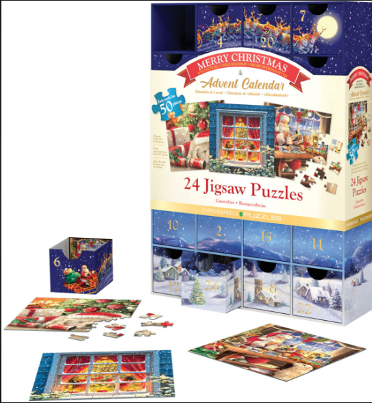 Merry Christmas Jigsaw Advent Calendar